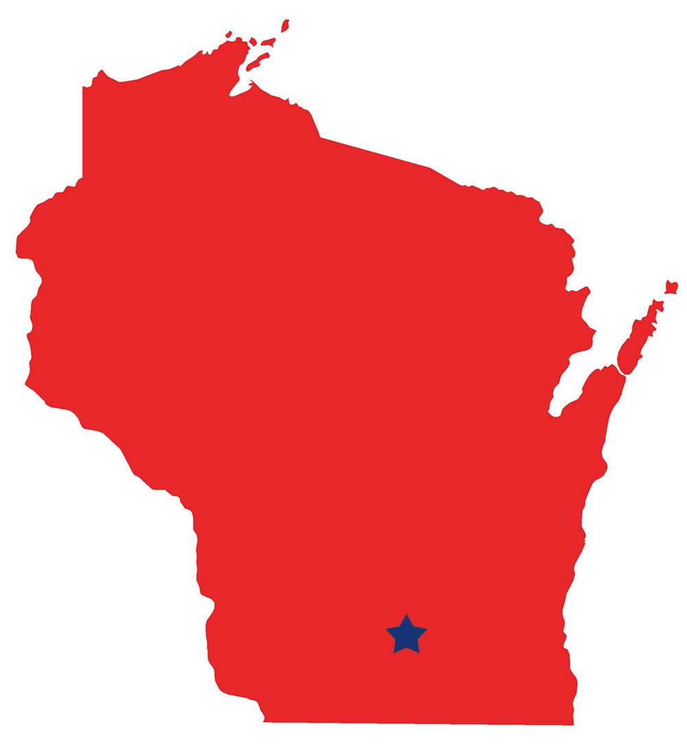 Map of Wisconsin